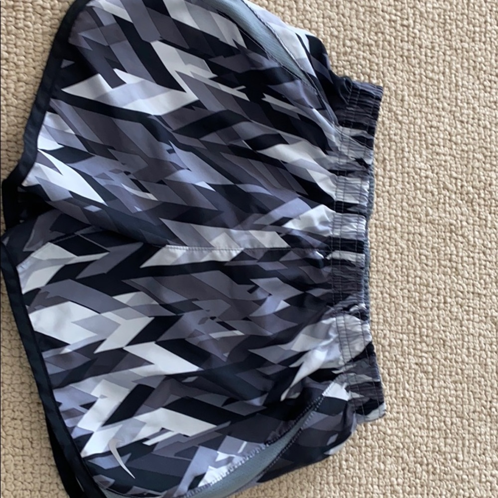 Girls Nike Black/Gray Athletic Shorts